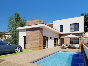 Villa de obra nueva con piscina privada y solarium en S...