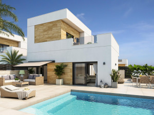 Villa obra nueva 3 dormitorios y piscina en Rojales (Al...