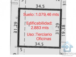 VENDO SUELO TERCIARIO PARA OFICINAS EN MADRID M-134