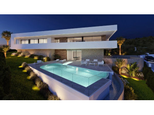 PROYECTO - Villa moderna con vistas al mar a la venta e...