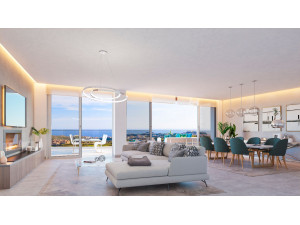 Amplio apartamento con impresionantes vistas al mar Med...