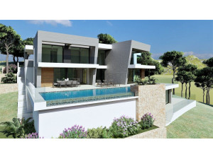 En construcción - Villa estilo moderno a la venta en l...