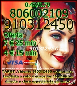 TAROT VISA VIDENTE BUENA PROMOCIÓN 7€ 25min