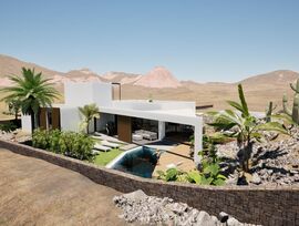 Espectacular villa con privacidad y piscina en Lajares, Fuerteventura
