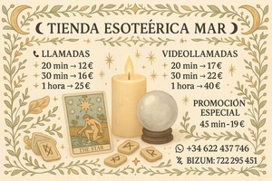 LECTURA DE TAROT Y TIENDA ESOTERICA 
