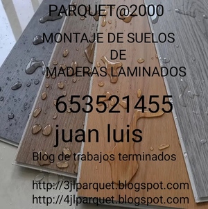 montaje de suelos de maderas laminados 