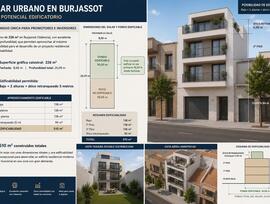 Parcela urbana edificable en Burjassot