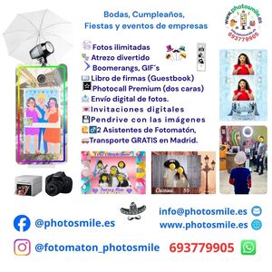 Fotomatón Bodas, Fiestas, Eventos 